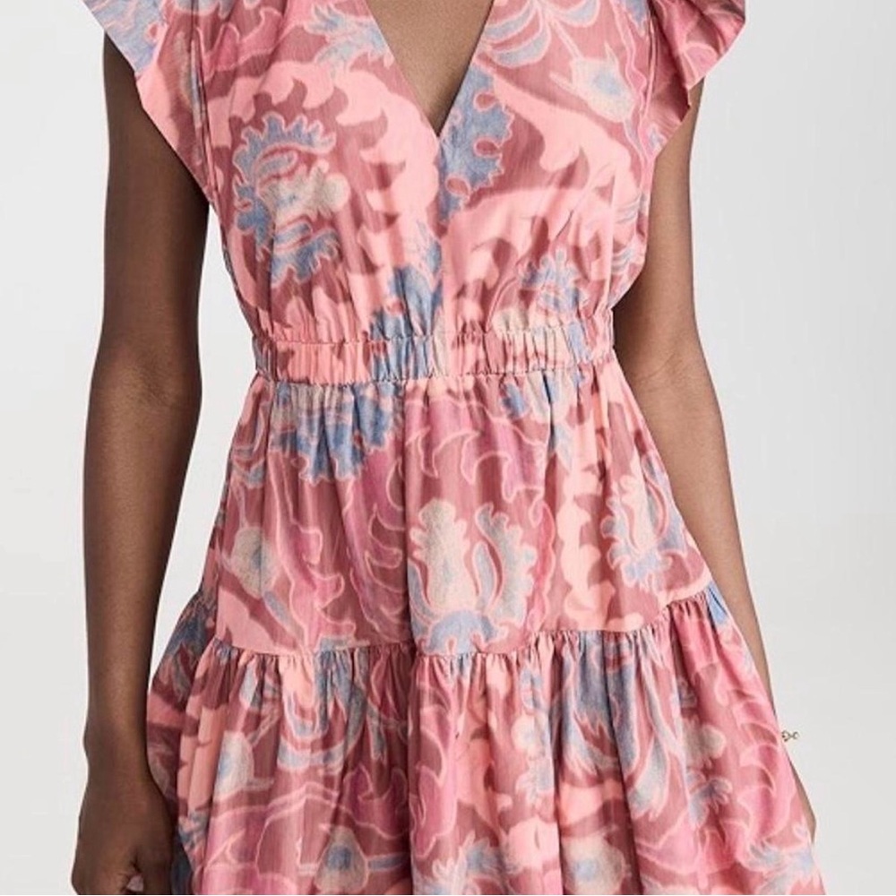 Floral Pink and Blue Women's Dress